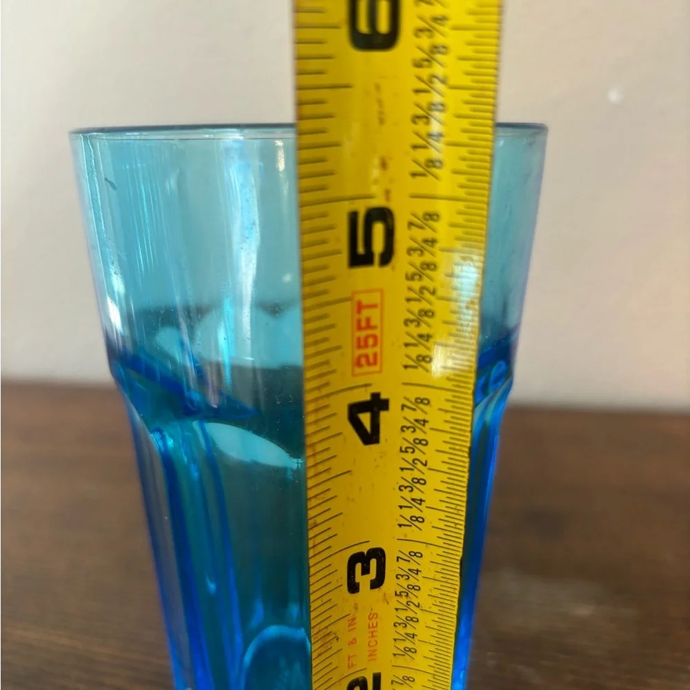 IKEA POKAL glass in blue